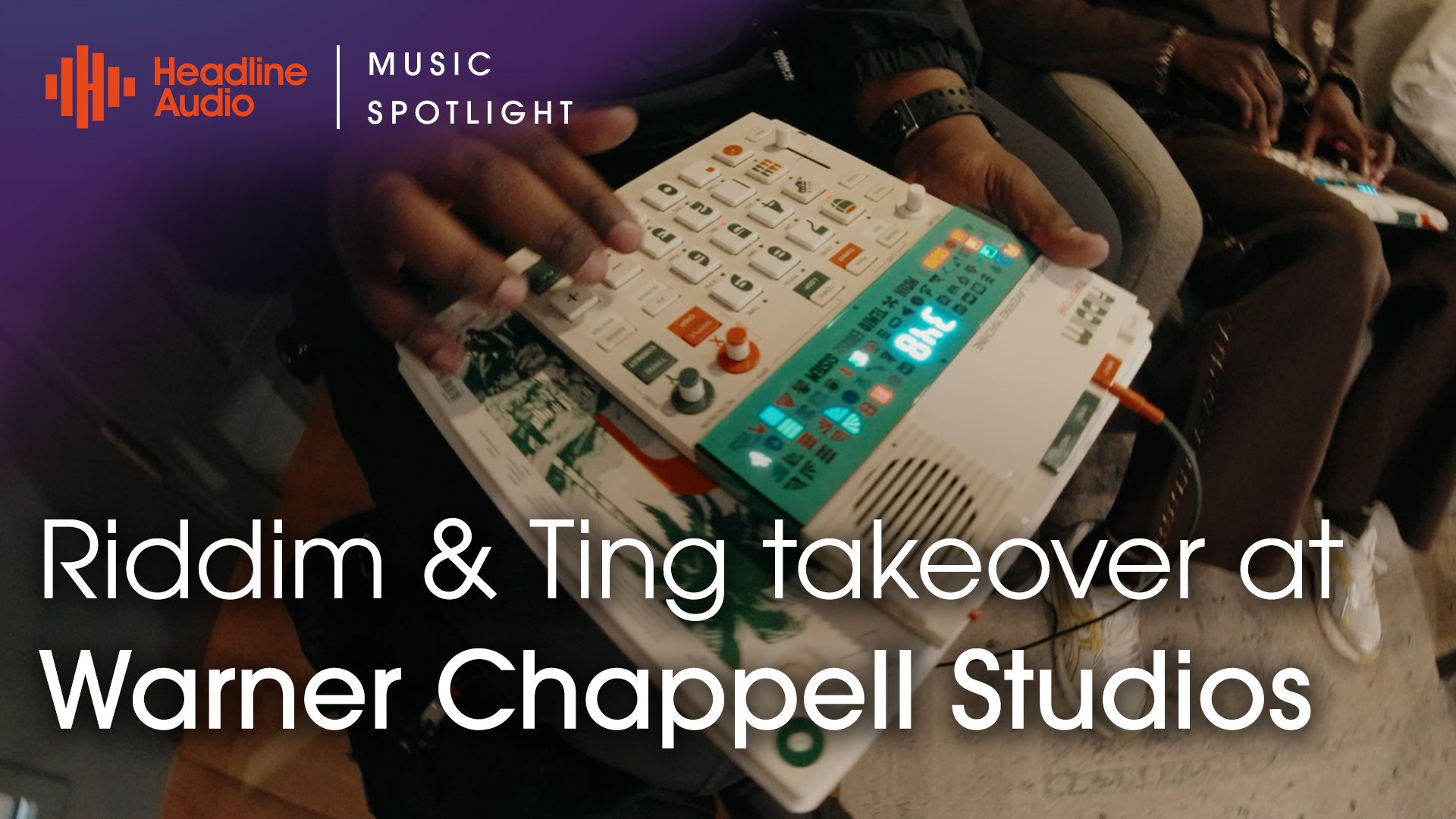 View teenage engineering Riddim & Ting takeover at Warner Chappell Studios