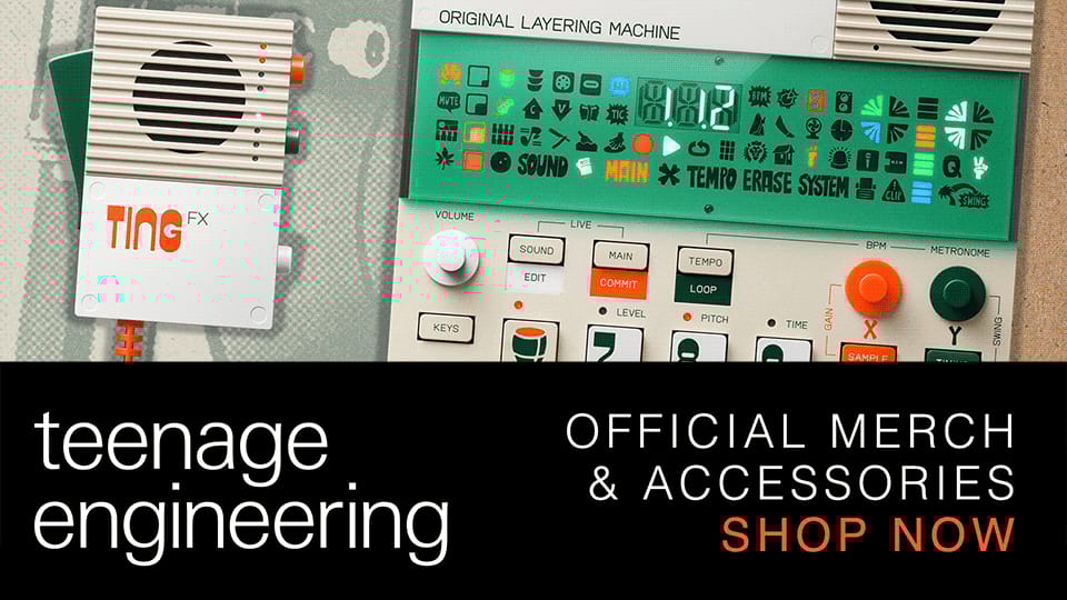 Official teenage engineering merchandise and accessories - ships from the UK